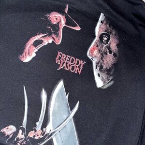 Freddy Vs Jason Men’s XL Black Hoodie with Logo